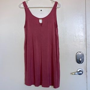 Forever 21 Mauve Keyhole Dress